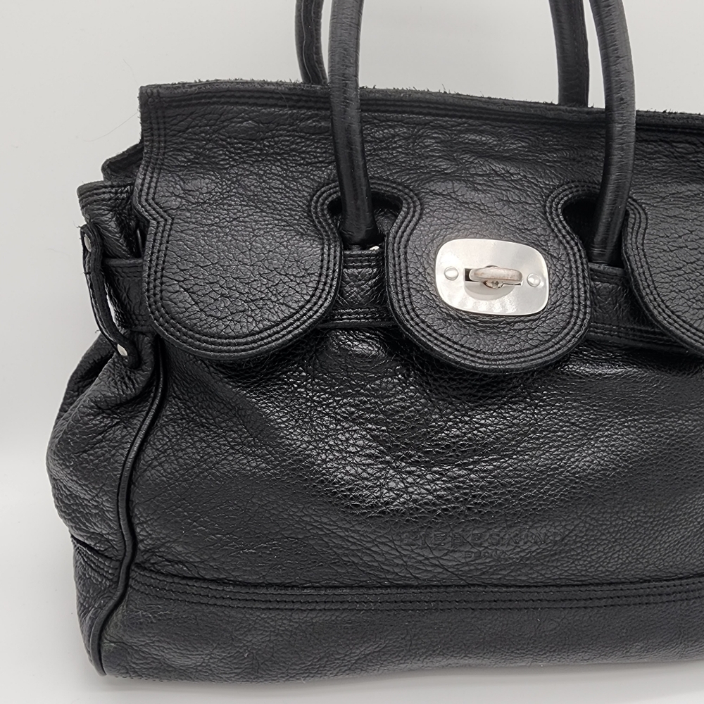 LIEBESKIND BERLIN Vintage Y2K Leather Black Handbag Satchel Large - Picture 5 of 16